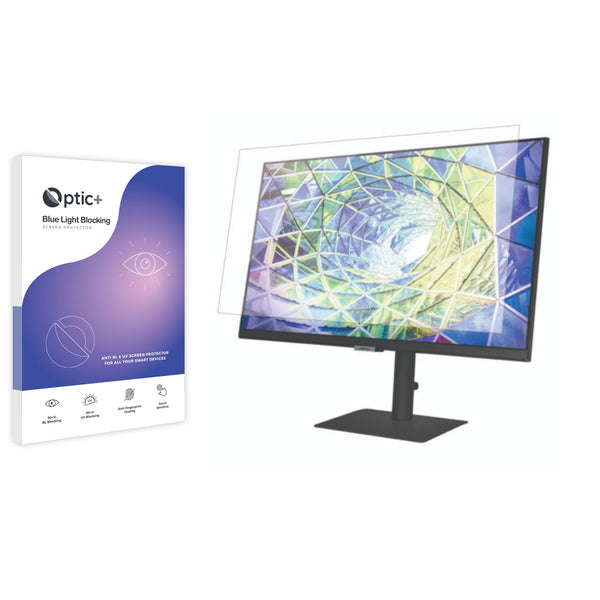 Optic+ Blue Light Blocking Screen Protector for Samsung LS27A800U 27" Business Monitor