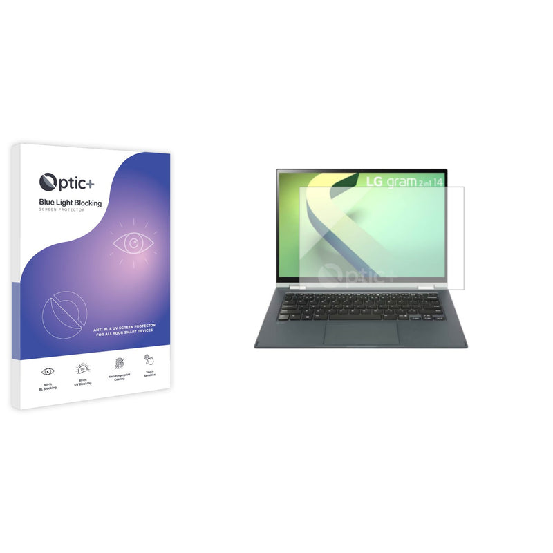 Optic+ Blue Light Blocking Screen Protector for LG gram 2-in-1 14 2023