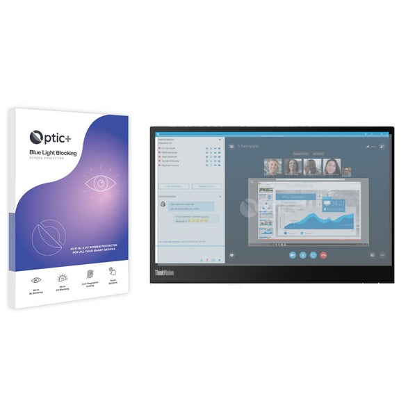 Optic+ Blue Light Blocking Screen Protector for Lenovo ThinkVision M14