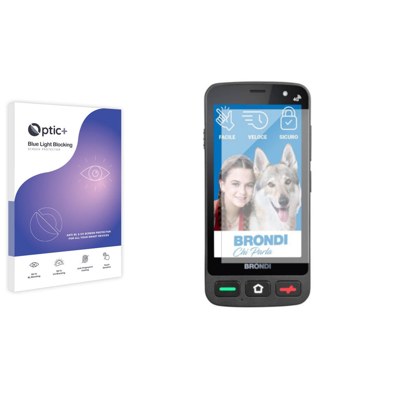 Optic+ Blue Light Blocking Screen Protector for Brondi Amico Pocket