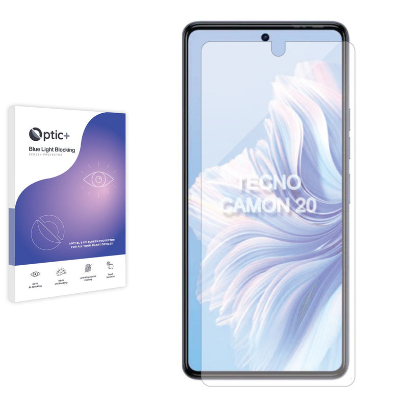 Optic+ Blue Light Blocking Screen Protector for Tecno Camon 20