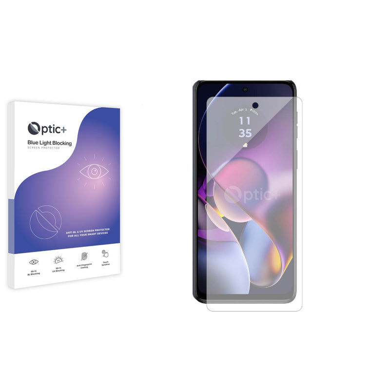 Optic+ Blue Light Blocking Screen Protector for Motorola Moto G54