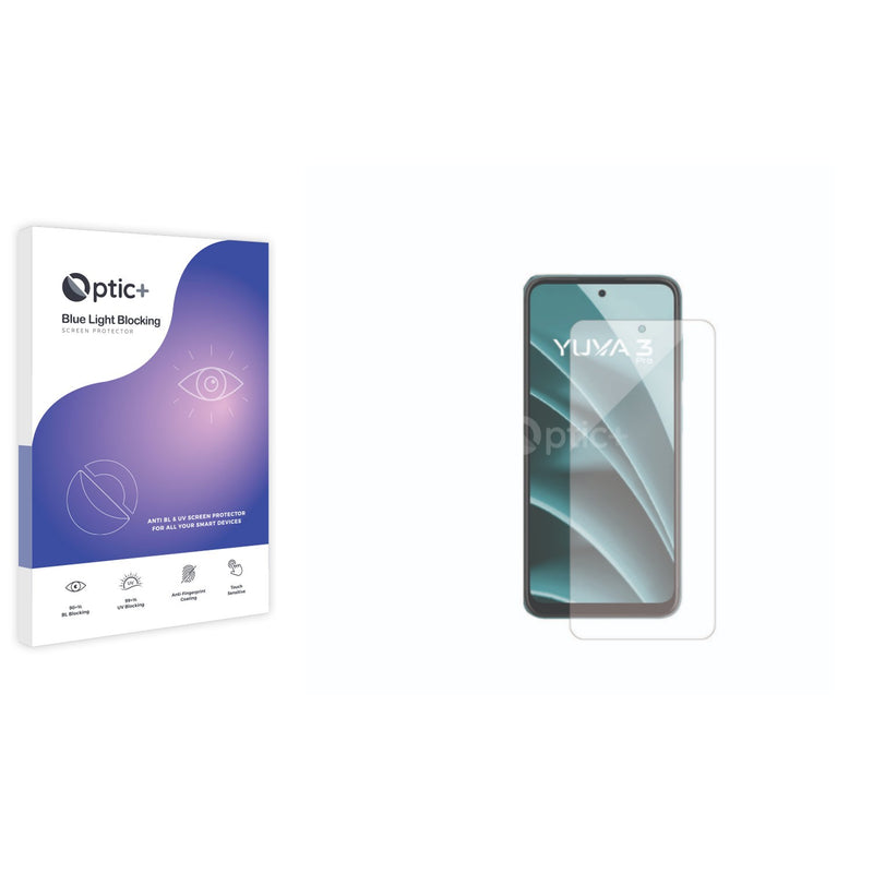 Optic+ Blue Light Blocking Screen Protector for Lava Yuva 3