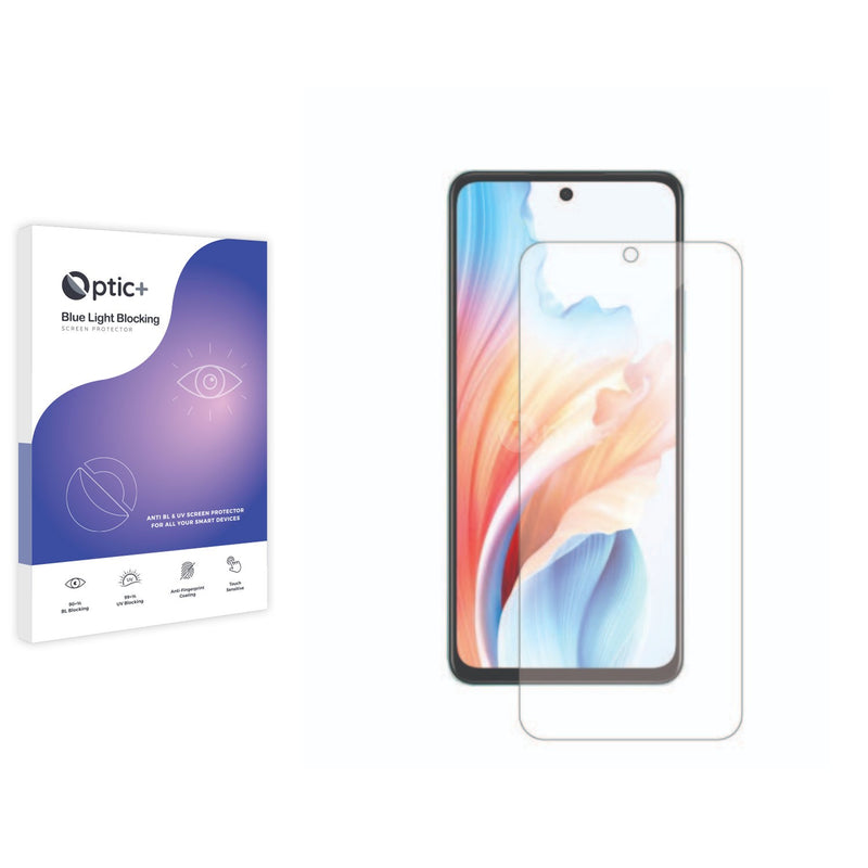 Optic+ Blue Light Blocking Screen Protector for Oppo A79 5G