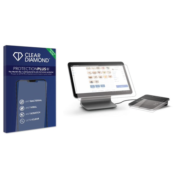 Clear Diamond Anti-viral Screen Protector for Square Register