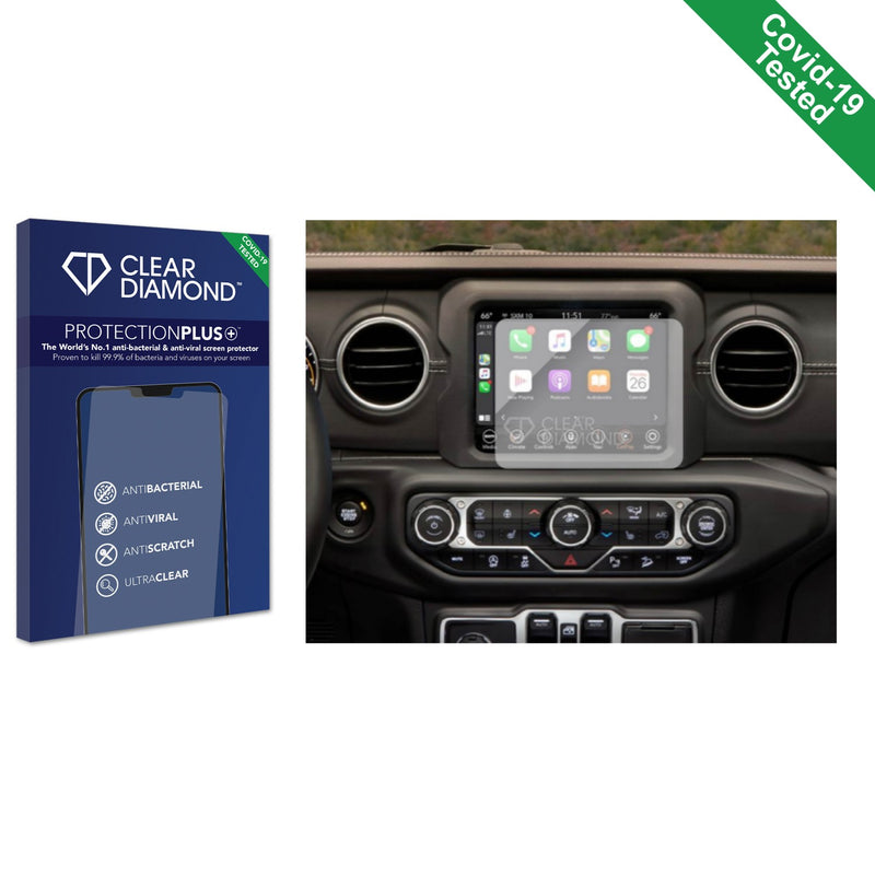 Clear Diamond Anti-viral Screen Protector for Jeep Wrangler (Uconnect 8.4)