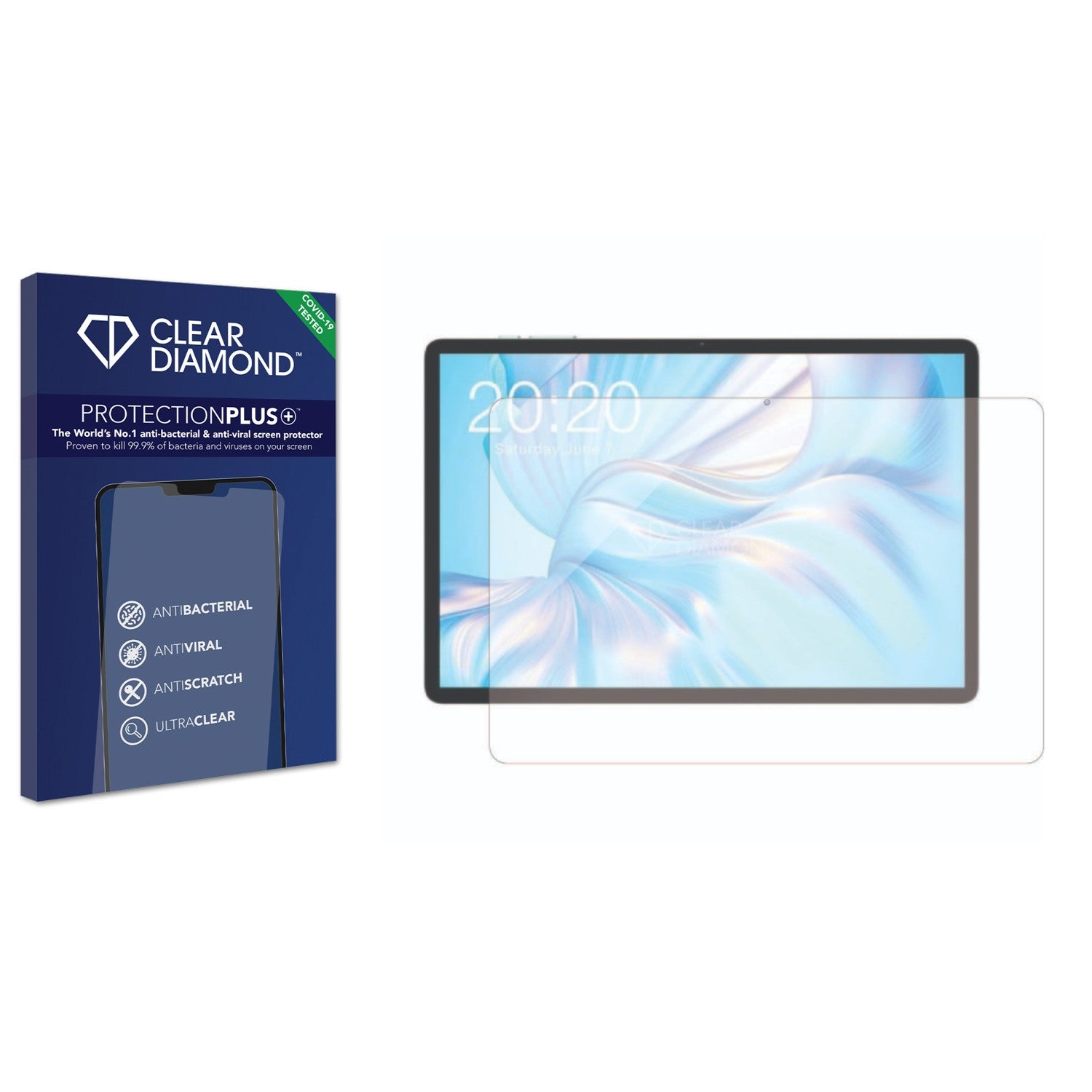 Clear Diamond Anti-viral Screen Protector for Teclast M50 Mini ...