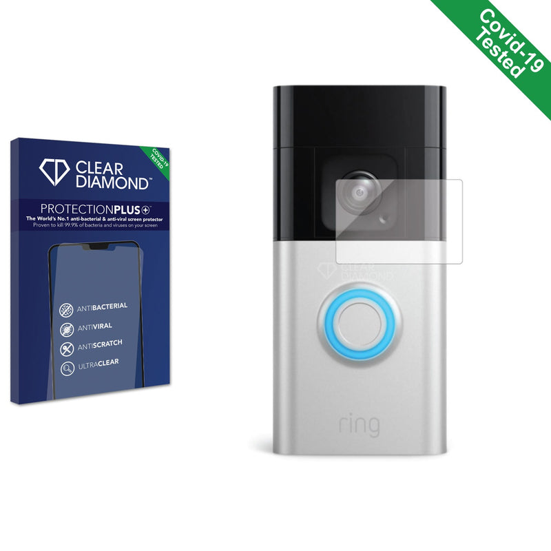 Clear Diamond Anti-viral Screen Protector for Ring Video Doorbell 3