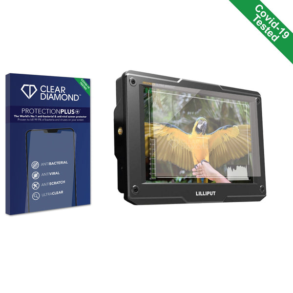 Clear Diamond Anti-viral Screen Protector for Lilliput H7S 7" Monitor