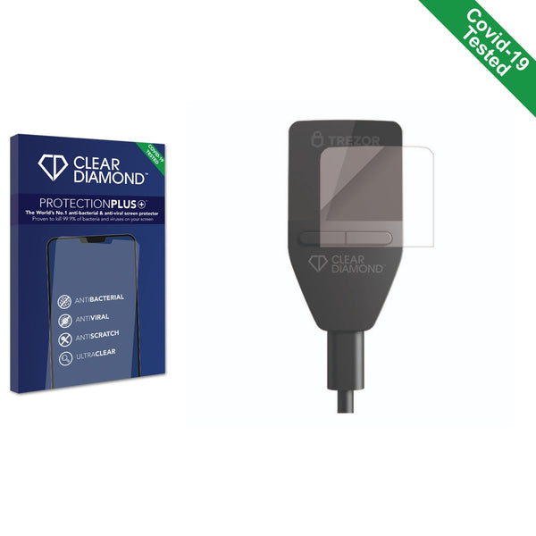 Clear Diamond Anti-viral Screen Protector for Trezor Safe 3