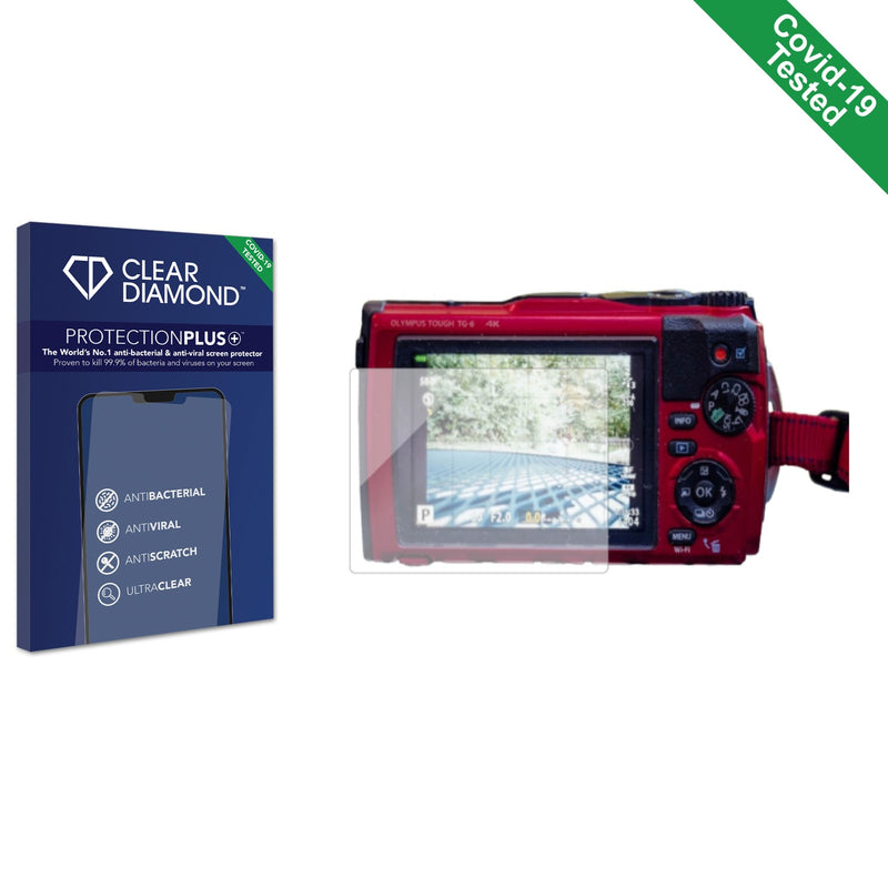 Clear Diamond Anti-viral Screen Protector for Olympus Tough TG-7