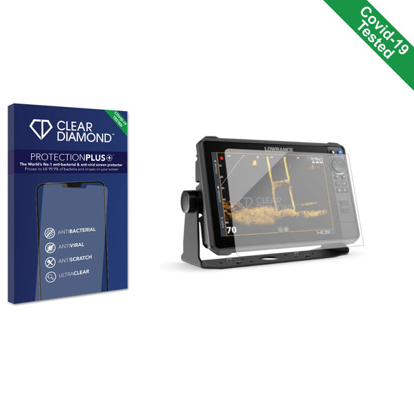 Clear Diamond Anti-viral Screen Protector for Lowrance HDS PRO 10