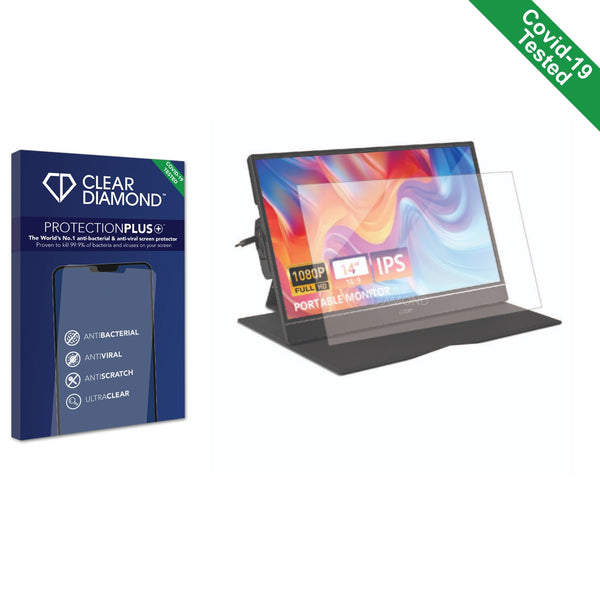 Clear Diamond Anti-viral Screen Protector for G-STORY 14" Portable Monitor