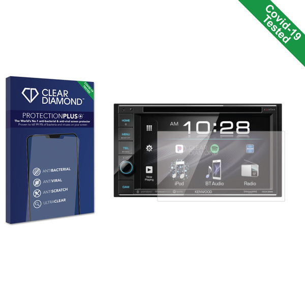 Clear Diamond Anti-viral Screen Protector for Kenwood DDX396BT