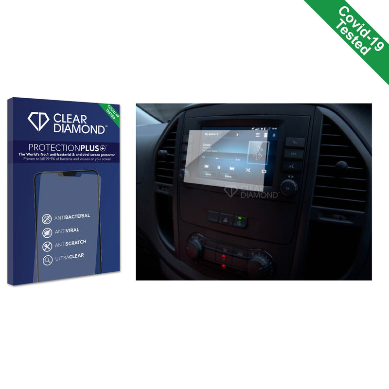 Clear Diamond Anti-viral Screen Protector for Mercedes-Benz Vito Audio 40