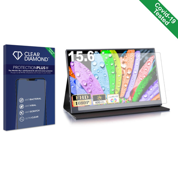 Clear Diamond Anti-viral Screen Protector for MOMODS Portable Monitor (15.6)