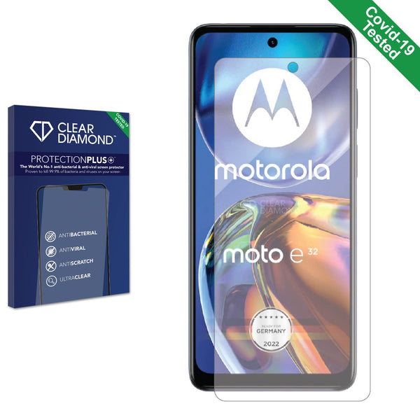 Clear Diamond Anti-viral Screen Protector for Motorola Moto E32s