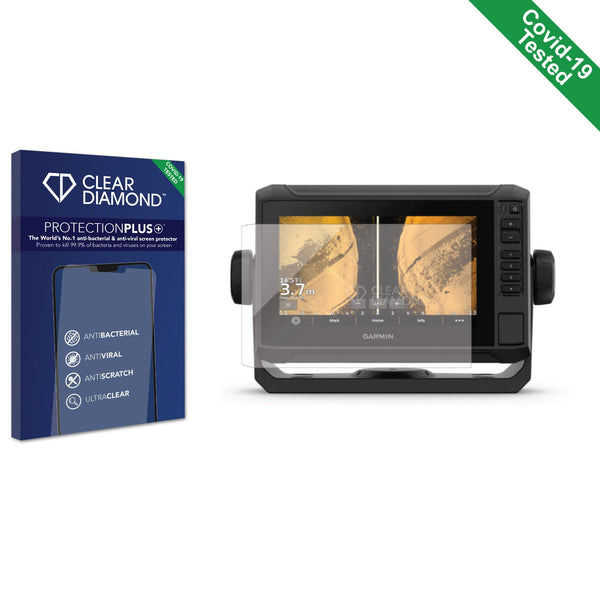 Clear Diamond Anti-viral Screen Protector for Garmin UHD2 7" Chartplotter 