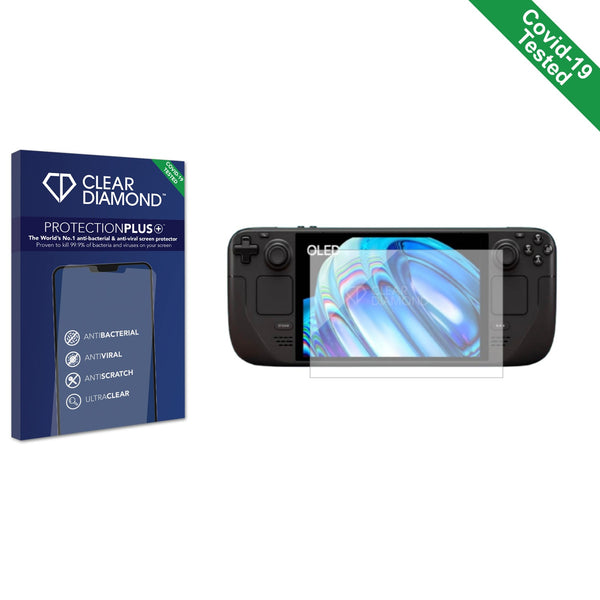 Clear Diamond Anti-viral Screen Protector for Valve Steam Deck OLED