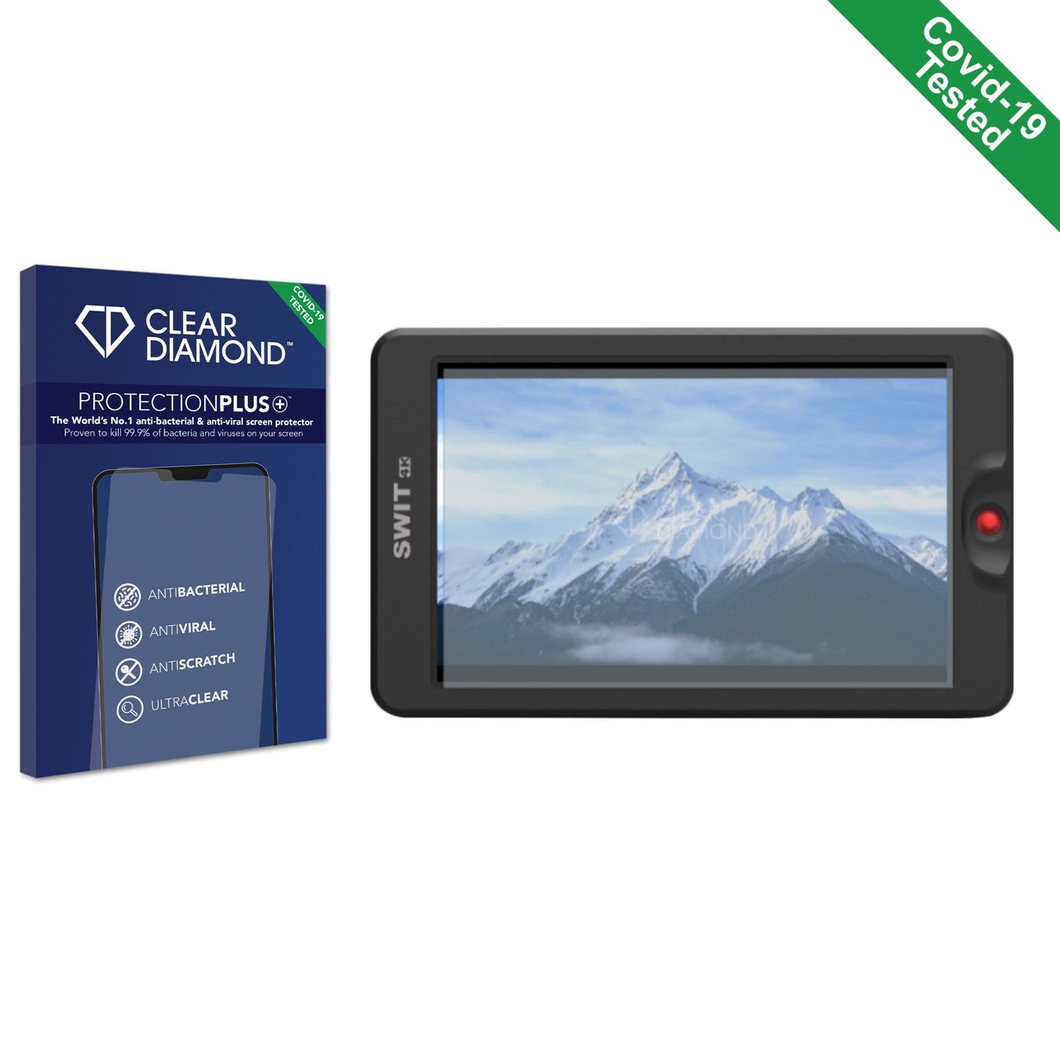 Clear Diamond Anti-viral Screen Protector for Swit 3000 - ScreenShield