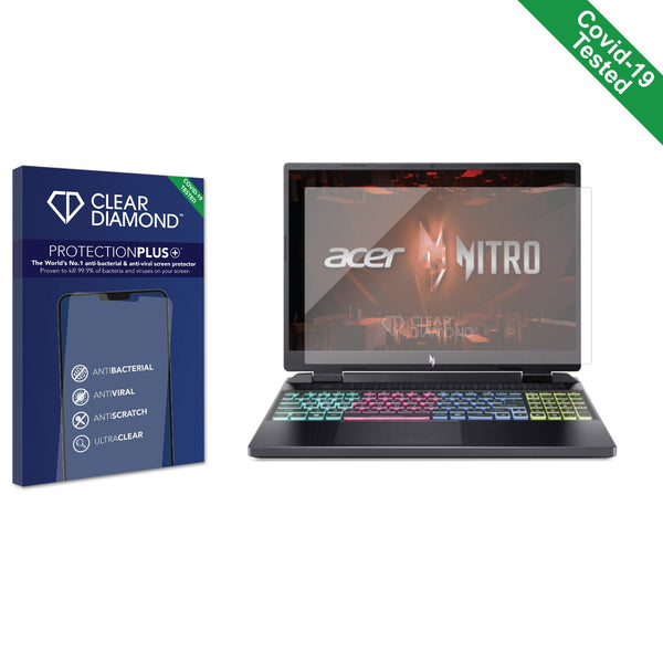 Clear Diamond Anti-viral Screen Protector for Acer Nitro 16