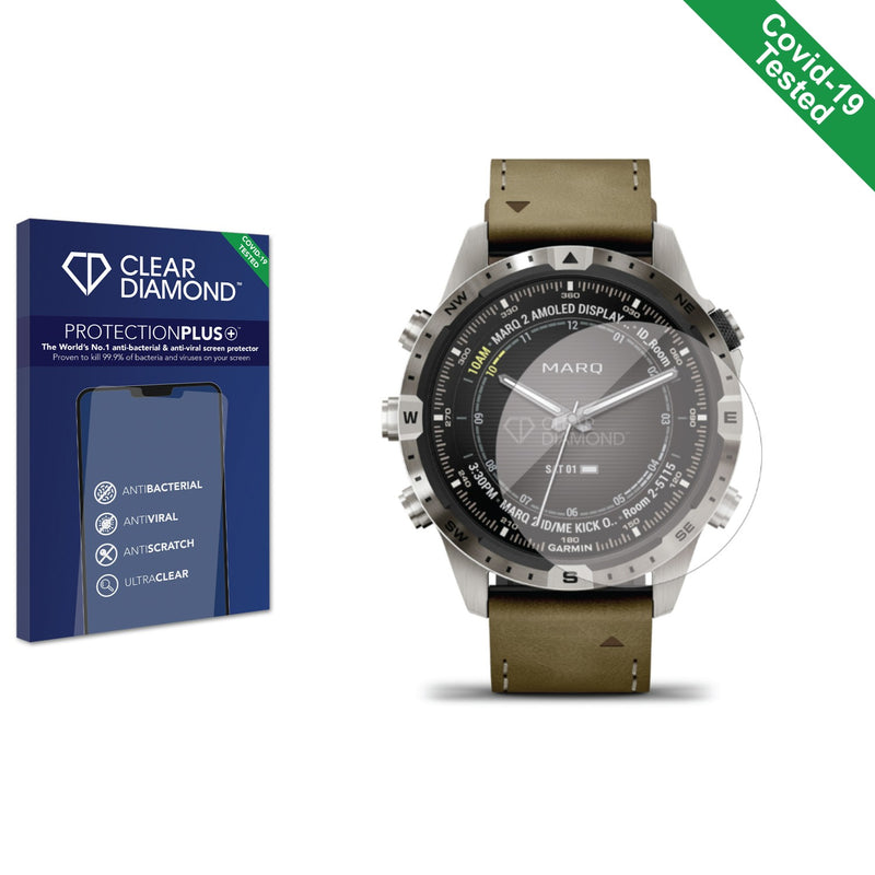 Clear Diamond Anti-viral Screen Protector for Garmin Marq Adventurer (Gen 2)