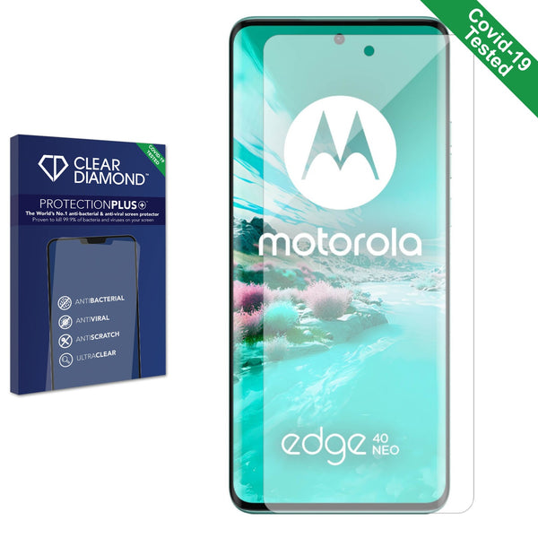 Clear Diamond Anti-viral Screen Protector for Motorola Edge 40 Neo