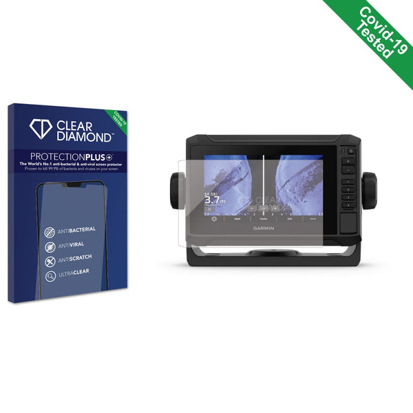 Clear Diamond Anti-viral Screen Protector for Garmin UHD2 6" Chartplotter 