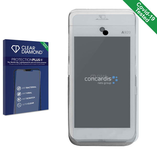 Clear Diamond Anti-viral Screen Protector for Concardis Mobile A920