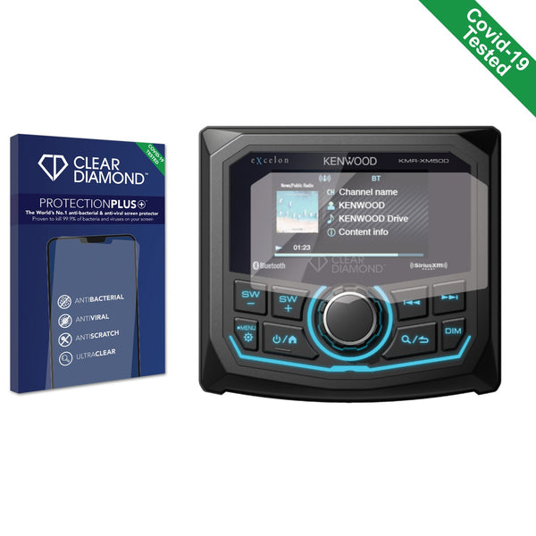 Clear Diamond Anti-viral Screen Protector for Kenwood KMR-XM500