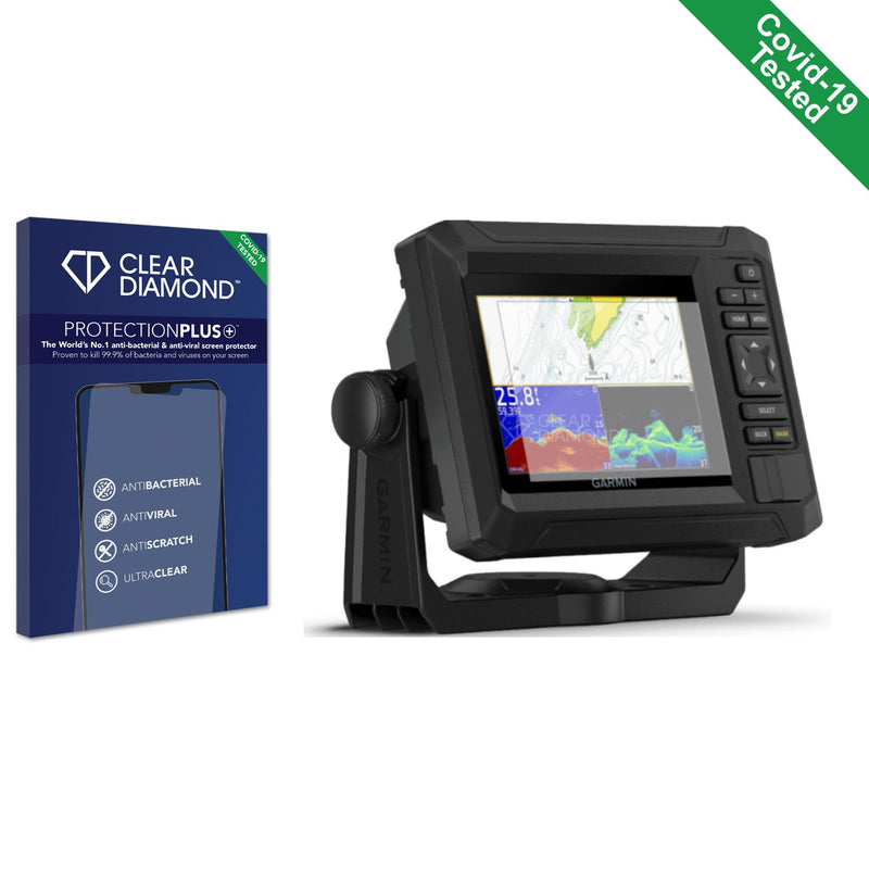 Clear Diamond Anti-viral Screen Protector for Garmin ECHOMAP UHD2 5