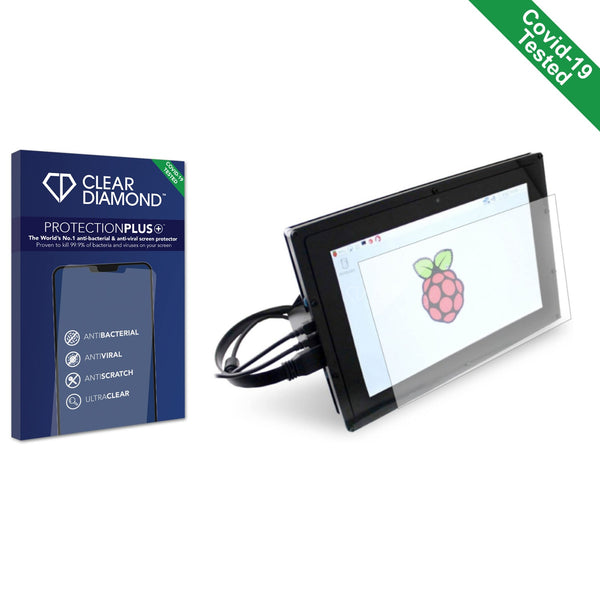 Clear Diamond Anti-viral Screen Protector for Joy-IT 7 LCD Display