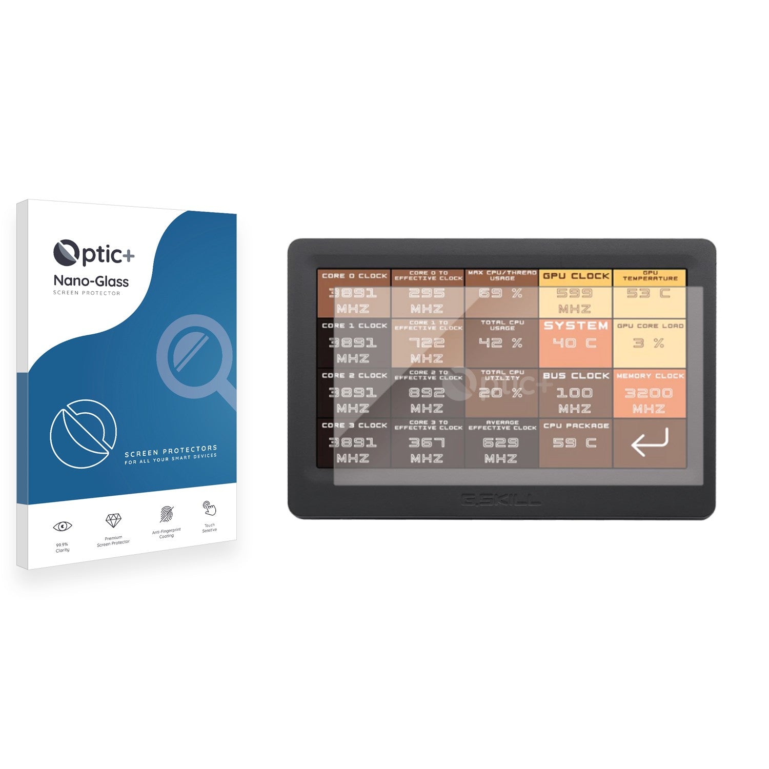 G Shild Screen Protectors for G.Skill WigiDash - ScreenShield