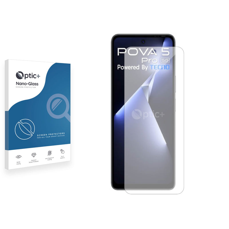 Optic+ Nano Glass Screen Protector for Tecno Pova 5