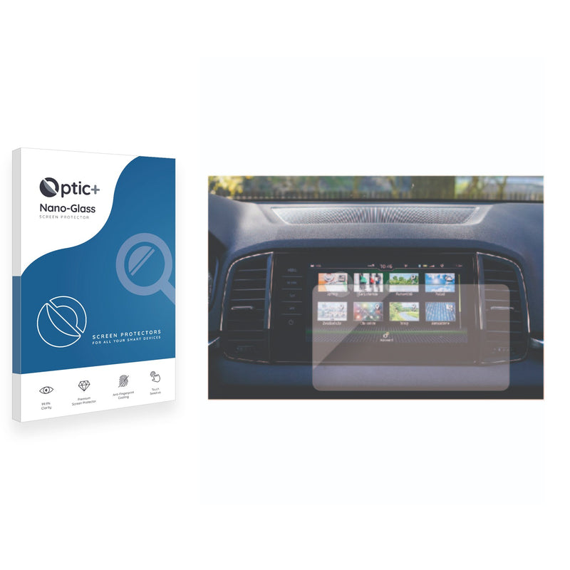 Optic+ Nano Glass Screen Protector for Skoda Infotainmentsystem Columbus 2017 Karoq