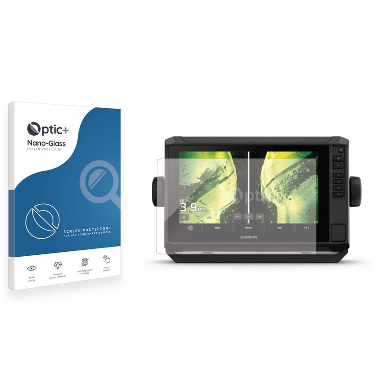 Optic+ Nano Glass Screen Protector for Garmin UHD2 9" Chartplotter