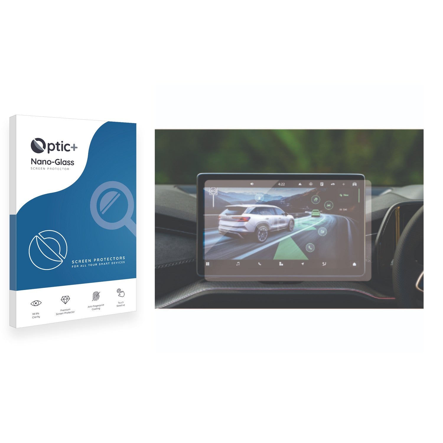 Optic+ Nano Glass Screen Protector For Next-Gen Ford Ranger XLT 10.1” Display