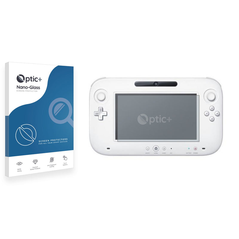 Optic+ Nano Glass Screen Protector for Nintendo Wii U GamePad (Controller)