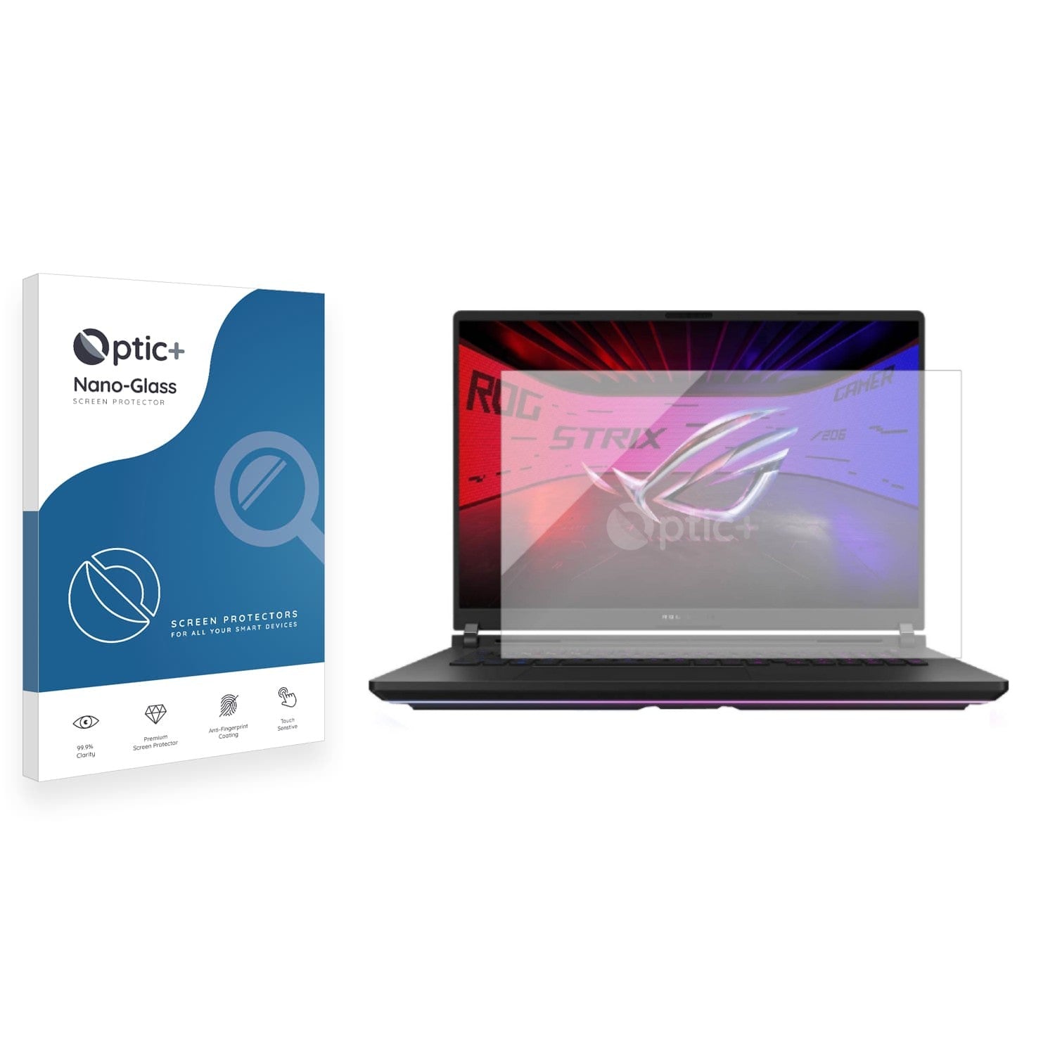 Optic+ Nano Glass Screen Protector for ASUS ROG Strix SCAR 18 2025 ...