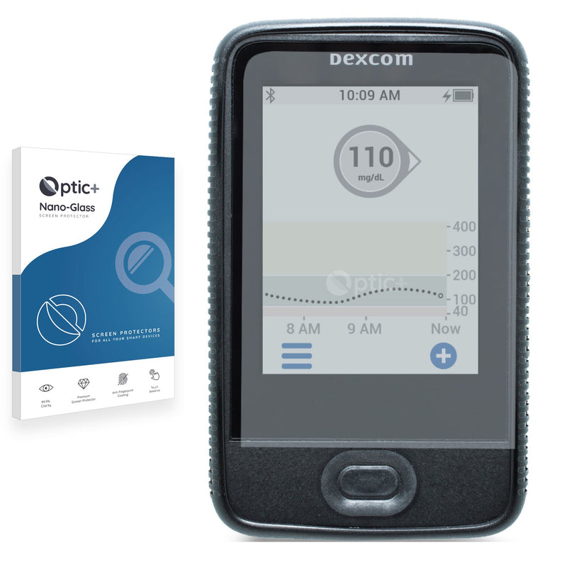 Optic+ Nano Glass Screen Protector for Dexcom G6 Receiver CGM