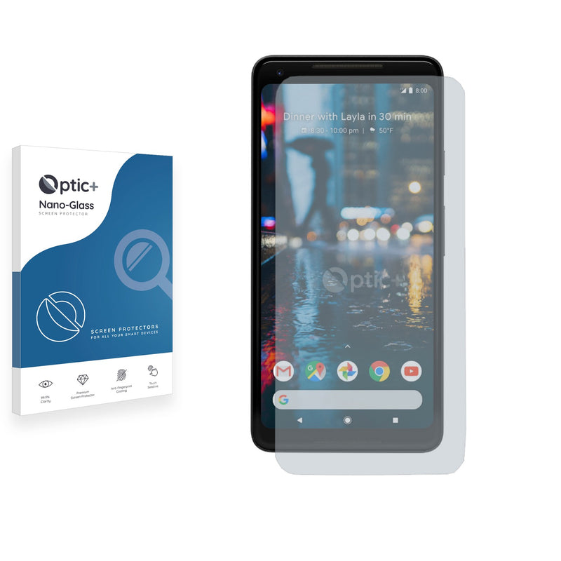 Optic+ Nano Glass Screen Protector for Google Pixel 2 XL