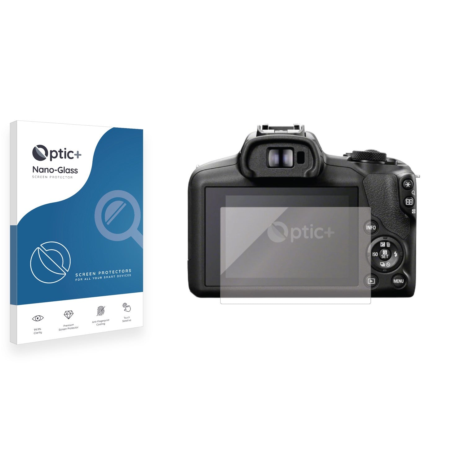 Optic+ Nano Glass Screen Protector for Canon EOS R100 - ScreenShield