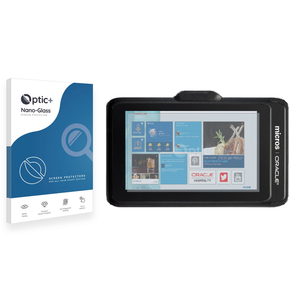 Oracle Computer Tablet Optic+ Nano Glass Screen Protector for Oracle Micros Tablet 721 ...