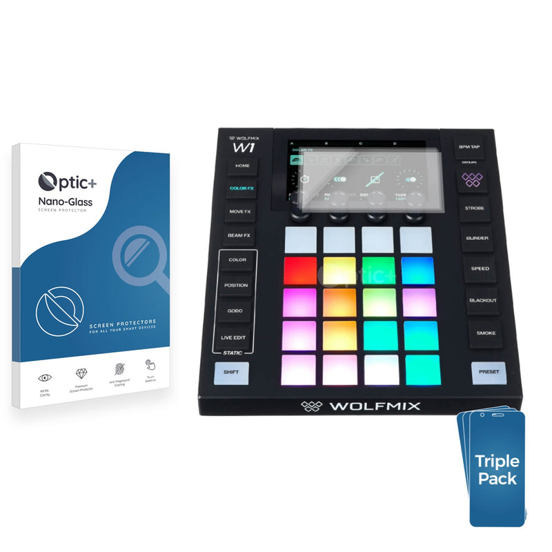 3-pack of Nano Glass screen protectors for Wolfmix W1 MK2