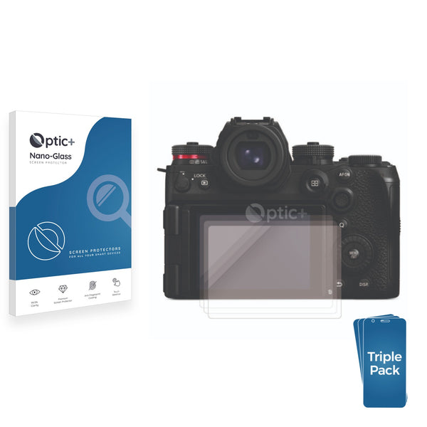 3-pack of Nano Glass screen protectors for Panasonic Lumix DC-S1II