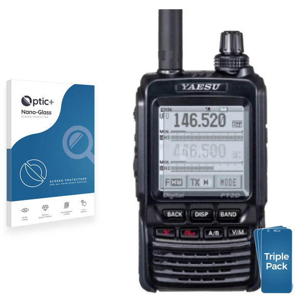 Brotect Pellicola Vetro Ibrido Per Yaesu FT-DX10 (3 Pezzi): Durezza 9H, Anti-impronta, Made In Germany