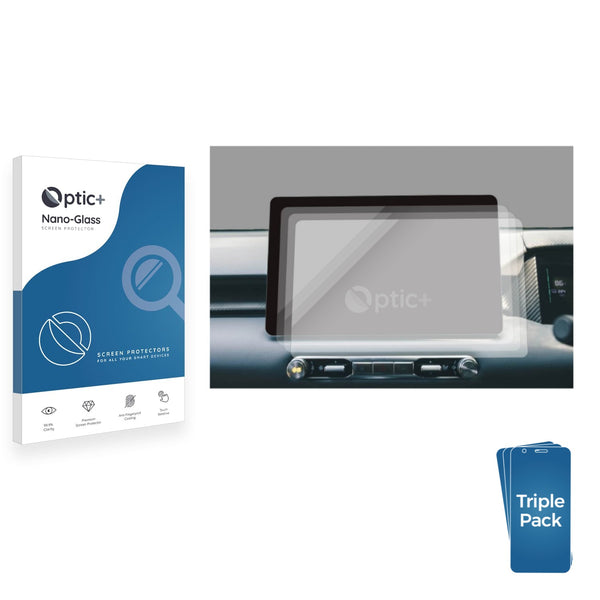 3-pack of Nano Glass screen protectors for MG S5 EV Infotainment display (2025)