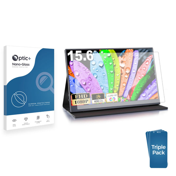 3pk Optic+ Nano Glass Screen Protectors for MOMODS Portable Monitor (15.6)