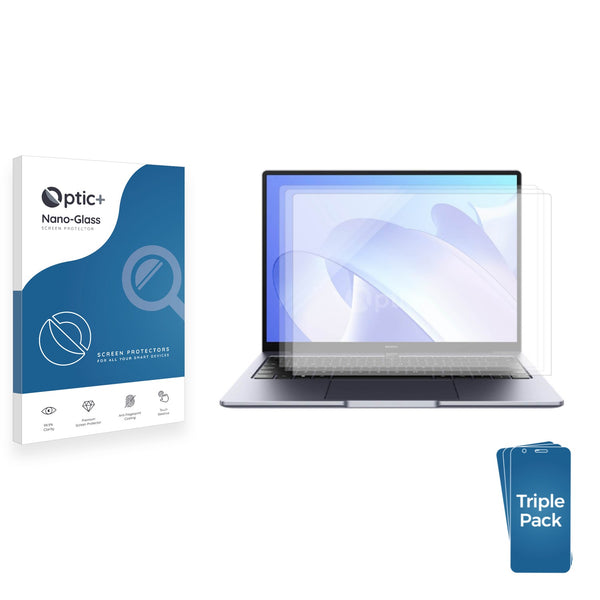 3-pack of Nano Glass screen protectors for Huawei MateBook 14 (2023)