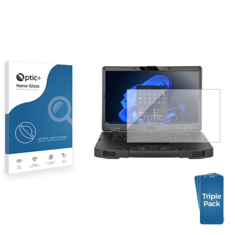 3-pack of Nano Glass screen protectors for Getac S510